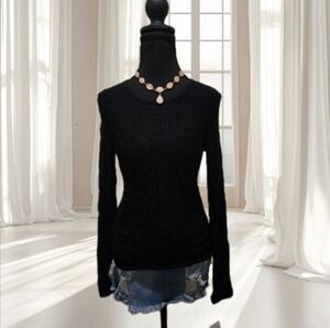 Dana Buchman Black Long Sleeve Top